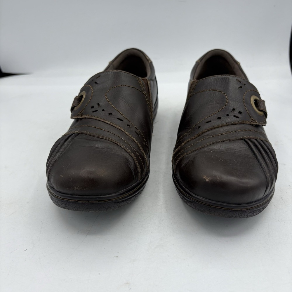 Earth Origins Shoes‎ Womens Size 7.5 M Glendale Gabrielle Brown Leather Loafers - Picture 4 of 10